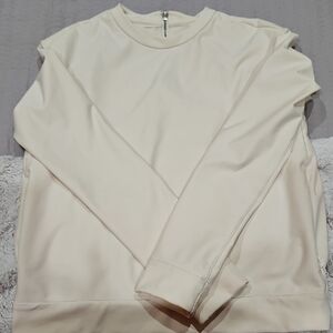 Cream Long Sleeve Top